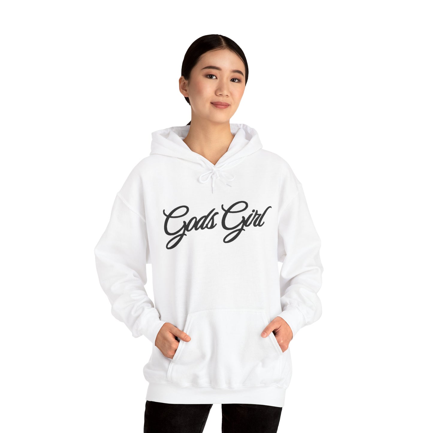 God’s Girl Faith Hoodie (Light Color with Black Print)