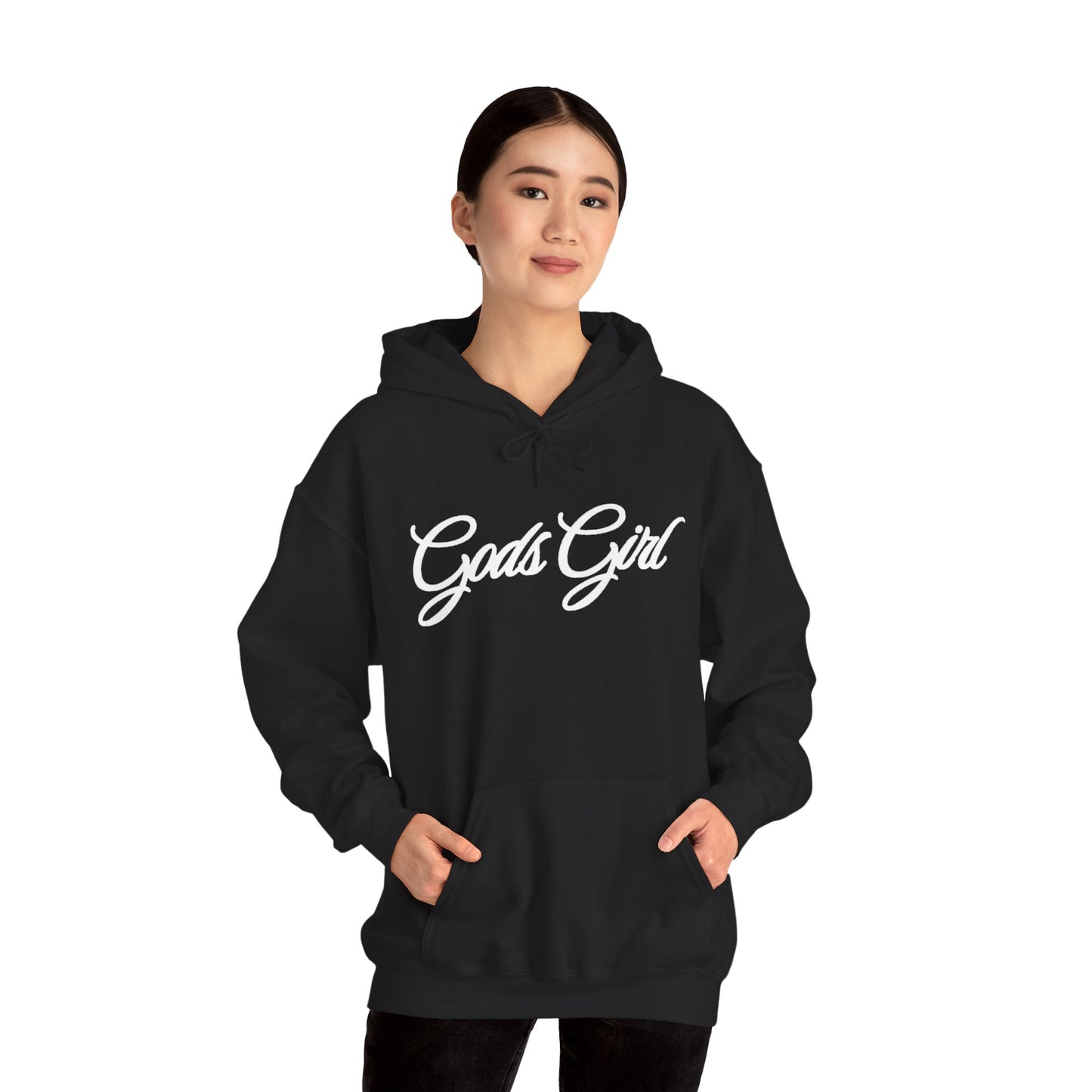 God’s Girl Faith Hoodie (Dark with white print)