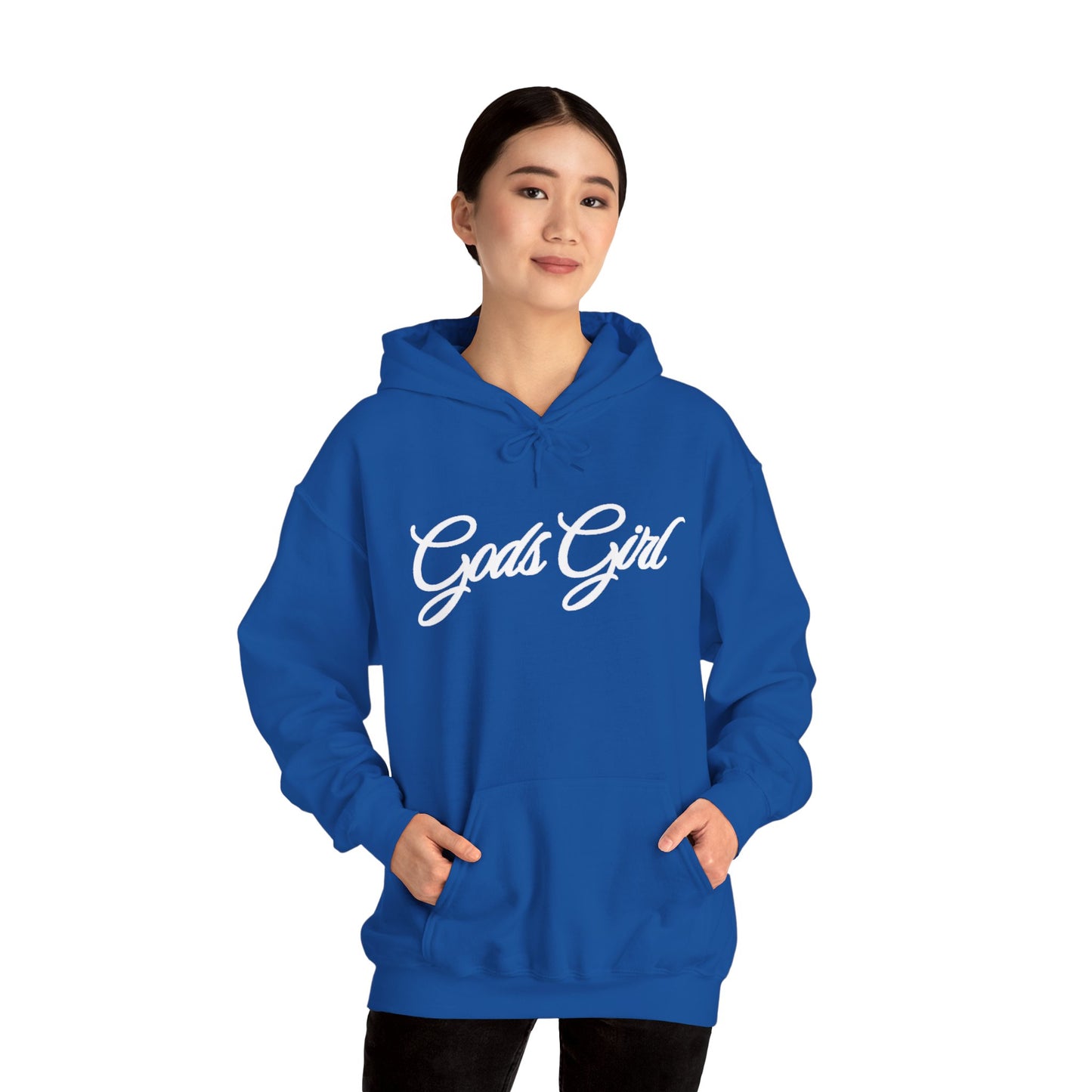 God’s Girl Faith Hoodie (Dark with white print)