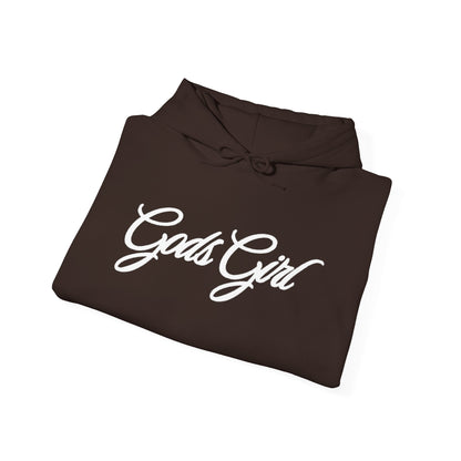 God’s Girl Faith Hoodie (Dark with white print)