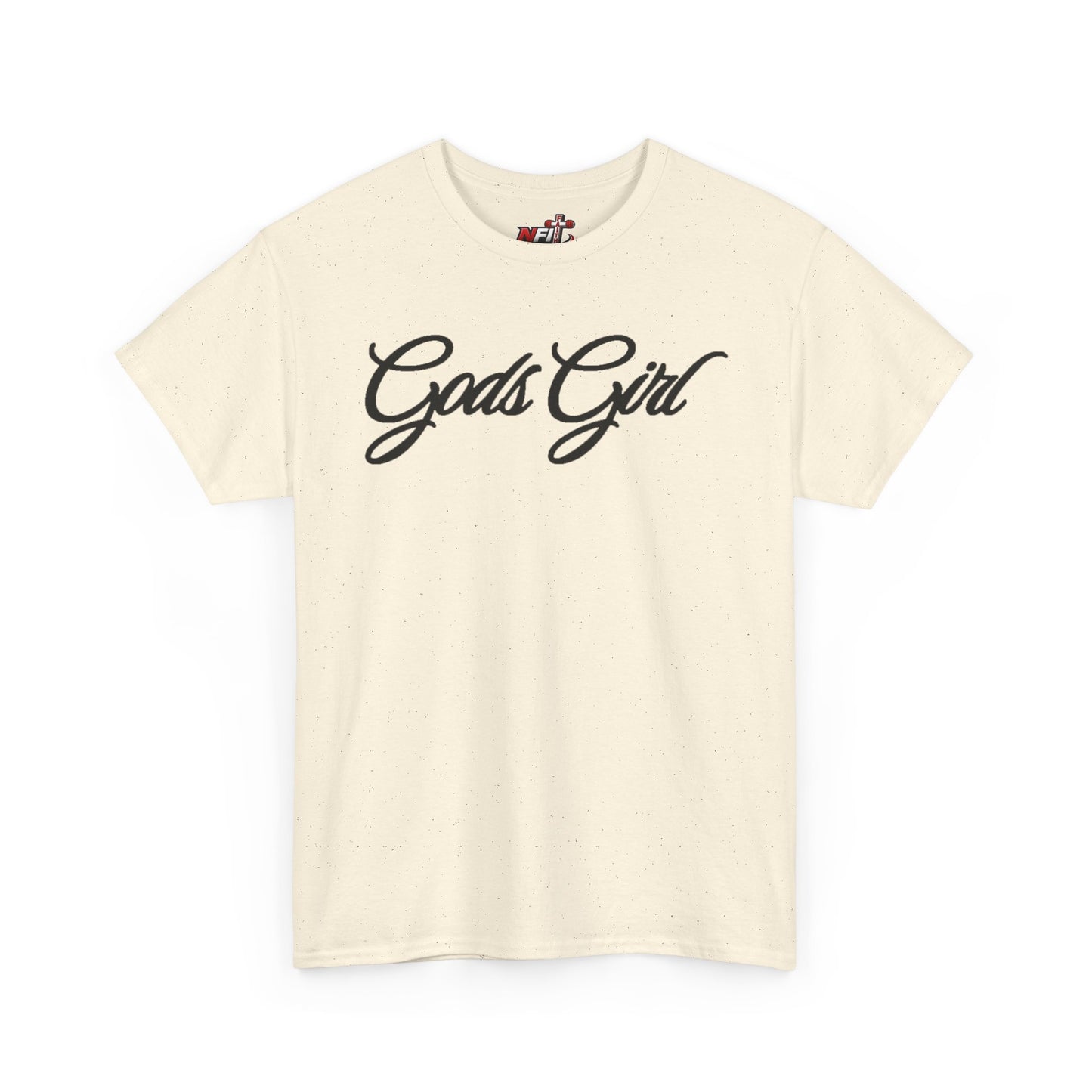 Gods Girl T‑Shirt — Script Faith Tee for Christian Women