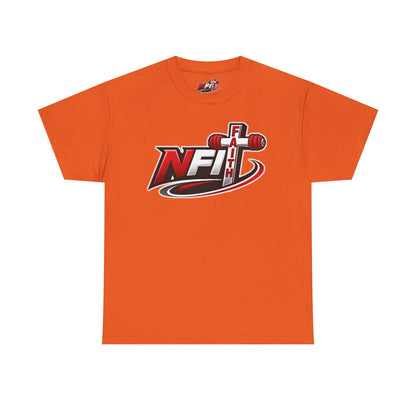Fitness Logo T‑Shirt — NFIT with Barbell Graphic