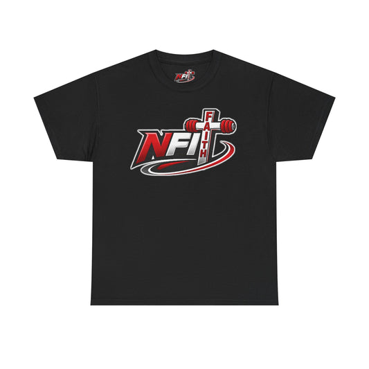 Fitness Logo T‑Shirt — NFIT with Barbell Graphic